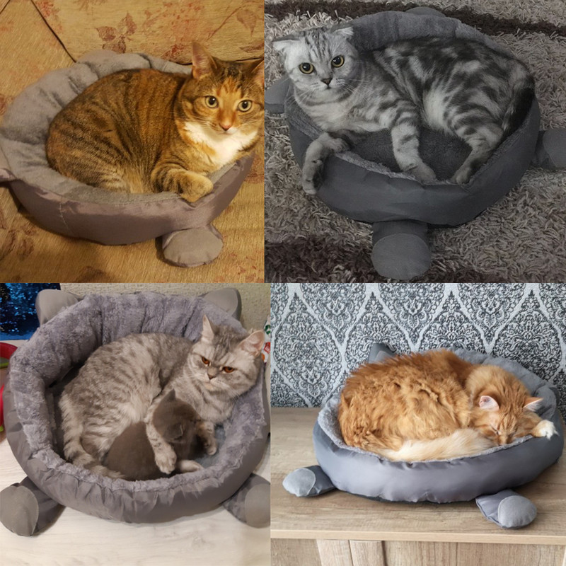 Pet Fluffy Cat Κρεβάτι Σπίτι Σπήλαιο Ματ Γάτα Σπίτι Κρεβάτι Καναπές Φωλιά Μαλακό Σπίτι για Γάτες με Γατάκια Κρεβάτι για Γάτες Κρεβάτια για σκύλους για μικρά σκυλιά