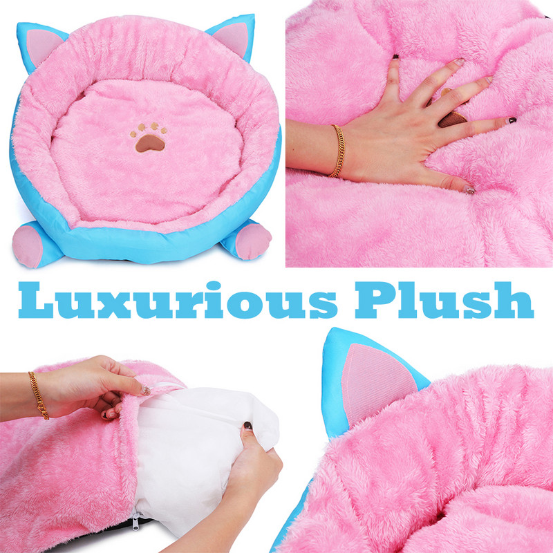 Pet Fluffy Cat Κρεβάτι Σπίτι Σπήλαιο Ματ Γάτα Σπίτι Κρεβάτι Καναπές Φωλιά Μαλακό Σπίτι για Γάτες με Γατάκια Κρεβάτι για Γάτες Κρεβάτια για σκύλους για μικρά σκυλιά