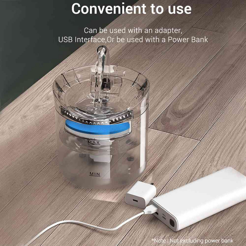 Cat Dog Water Fountain Filter Automatic Sensor Drinker for Cats Feeder Pet Water Dispenser Auto Drinking Fountain 2L για κατοικίδια