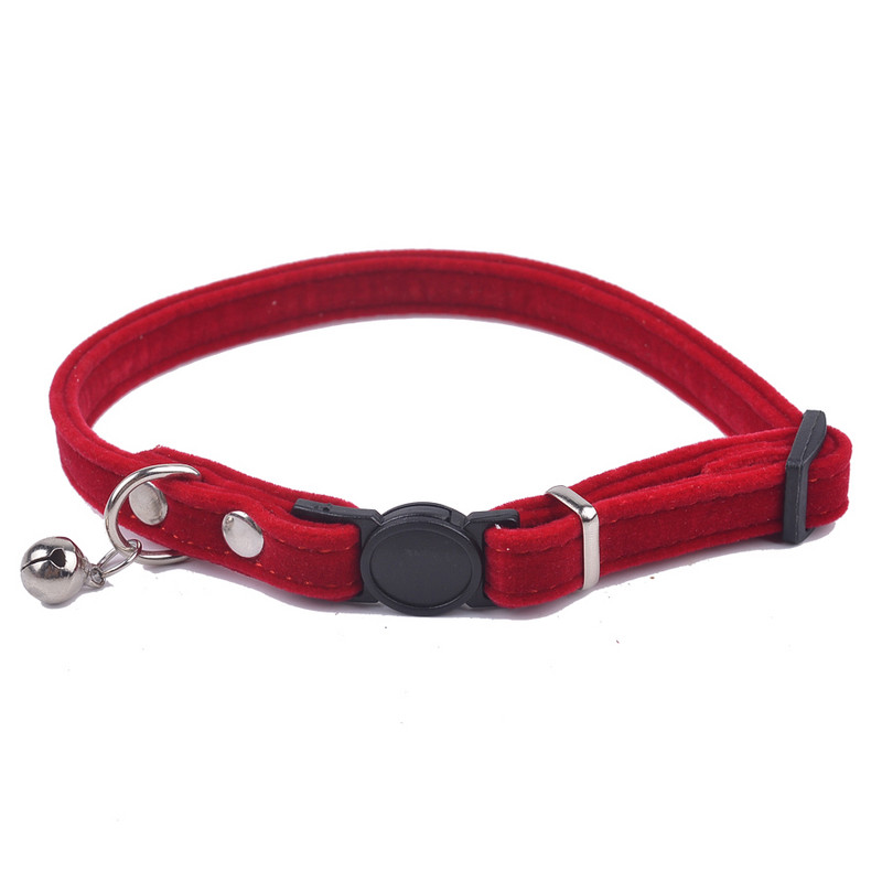 Kiiresti vabastatav kassi kaelarihm väikeste kellukestega Pehme seemisnahast materjal Reguleeritav lemmiklooma kaelakee suurus XS S Punane roosa pruun must värvid