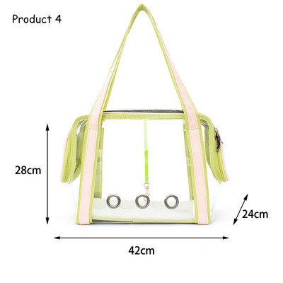 Ručna torbica za kućne ljubimce, mačka, prozirna kožna prijenosna torba preko ramena, prozračna ruksak, vanjski sklopivi kavez za putni prostor, oprema za kućne ljubimce