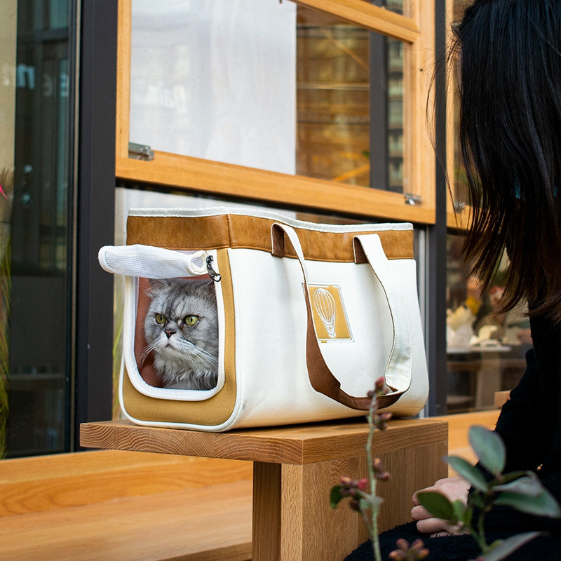 Ručna torbica za kućne ljubimce, mačka, prozirna kožna prijenosna torba preko ramena, prozračna ruksak, vanjski sklopivi kavez za putni prostor, oprema za kućne ljubimce