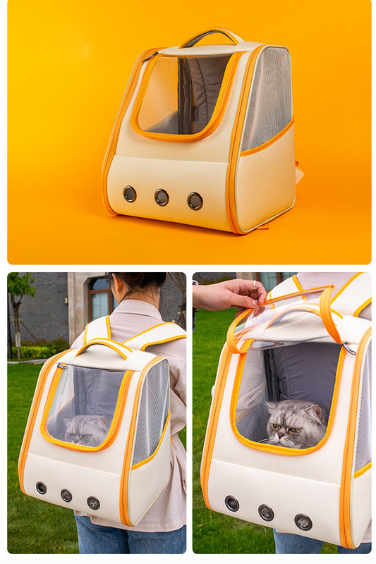 Geantă portabilă pentru transportul animalelor de companie pentru cușcă pentru pisici Geanta rucsac de transport Rucsaci respirabil Geantă Rucsac de călătorie în aer liber pentru pisici Mochila