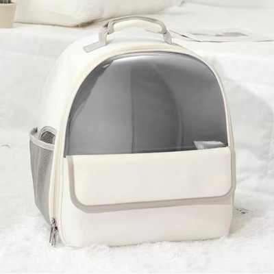 Kassi seljakott hingav kassikandja läbipaistev seljakott kassidele reisimiseks kaasaskantav lemmikloomakandja seljakotid PU nahast lemmiklooma seljakotid