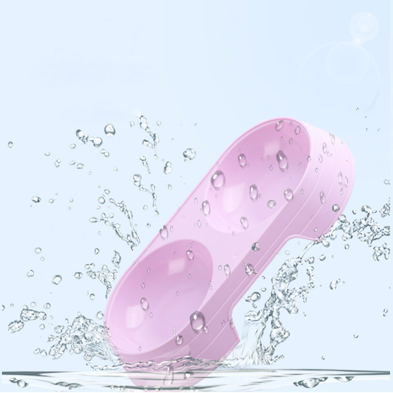 Μπολ για κατοικίδια Σκύλος Διπλό μπολ Καραμέλα Χρώμα Γάτα Λεκάνη Σετ τροφών για σκύλους Πλαστικό μπολ Τροφή για κατανάλωση γατών Προμήθειες για κατοικίδια Αξεσουάρ