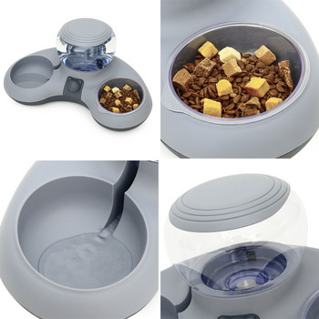 HOOPET Нов стил Cat Automatic Drinking Feeding Bowl Анти-преобръщаща се неплъзгаща се купа за котки Кучета Държач за котешка храна Teddy Dog Bowl