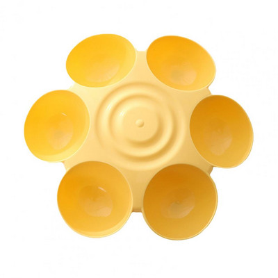 Bol de apă durabil pentru animale de companie Bol rotund pentru animale de companie 6 grile Bol pentru câini în formă de floare Hrănitor lent pentru căței