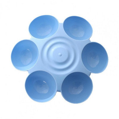 Bol de apă durabil pentru animale de companie Bol rotund pentru animale de companie 6 grile Bol pentru câini în formă de floare Hrănitor lent pentru căței