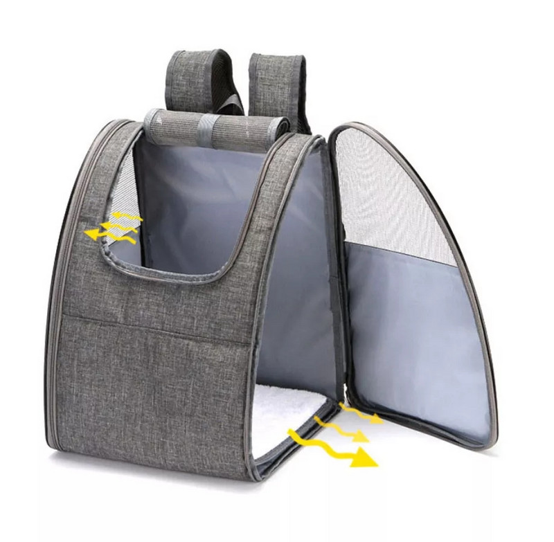 Rucsac portabil pentru animale de companie Călătorie în aer liber, câine, pisică, țesături din poliester, confortabil, durabil, pisicuțe, geantă de umeri pliabilă