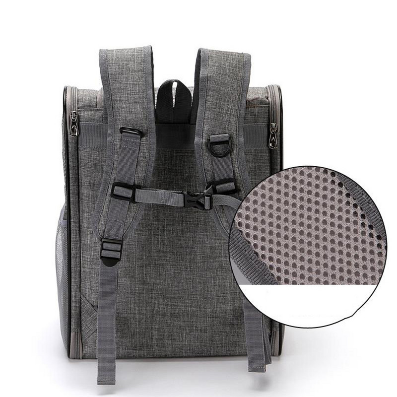 Rucsac portabil pentru animale de companie Călătorie în aer liber, câine, pisică, țesături din poliester, confortabil, durabil, pisicuțe, geantă de umeri pliabilă