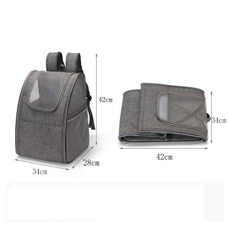 Rucsac portabil pentru animale de companie Călătorie în aer liber, câine, pisică, țesături din poliester, confortabil, durabil, pisicuțe, geantă de umeri pliabilă