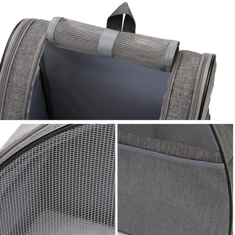 Rucsac portabil pentru animale de companie Călătorie în aer liber, câine, pisică, țesături din poliester, confortabil, durabil, pisicuțe, geantă de umeri pliabilă