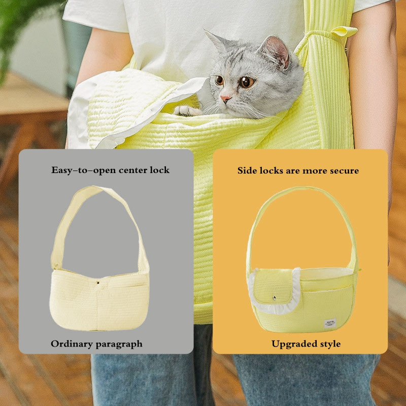 Lemmiklooma kassi kott õues kantav kaasaskantav ristkehaga seljakott kutsika nelja hooaja kommivärvides hingav lõuendist reisiõlakott