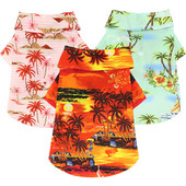 Hawaii stiilis kassisärgid Suvised rannariided Vest Lemmiklooma lilleline T-särk väikestele suurtele koertele kassidele Chihuahua kutsika lemmikloomatarbed