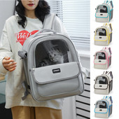 Διαφανείς τσάντες μεταφοράς γάτας Μόδα αναπνέει Εξερχόμενος μεταφορέας σακιδίου μεταφοράς ταξιδιού για γάτες Μικρά σκυλιά Γάτα Σακίδιο κατοικίδιο ζώο