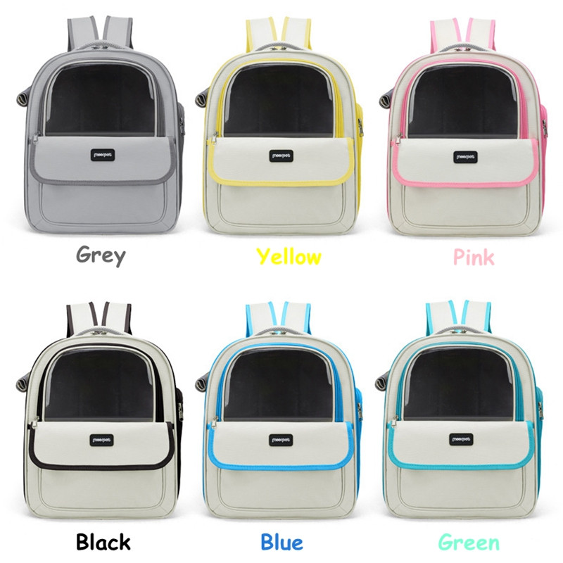 Διαφανείς τσάντες μεταφοράς γάτας Μόδα αναπνέει Εξερχόμενος μεταφορέας σακιδίου μεταφοράς ταξιδιού για γάτες Μικρά σκυλιά Γάτα Σακίδιο κατοικίδιο ζώο