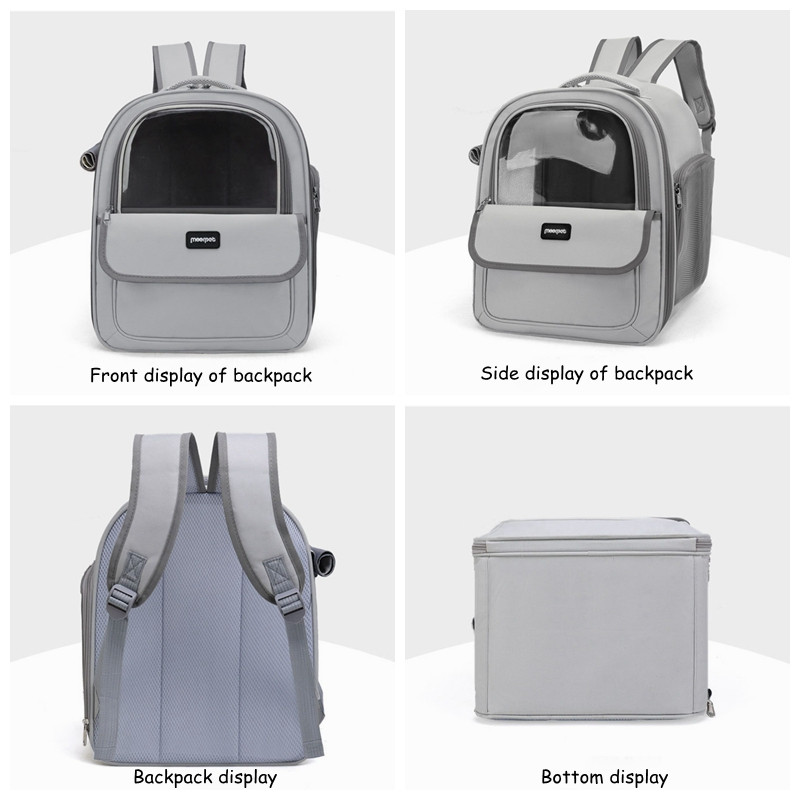 Διαφανείς τσάντες μεταφοράς γάτας Μόδα αναπνέει Εξερχόμενος μεταφορέας σακιδίου μεταφοράς ταξιδιού για γάτες Μικρά σκυλιά Γάτα Σακίδιο κατοικίδιο ζώο