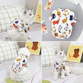 Άνοιξη Καλοκαίρι για γάτες Clthoes Universal για μικρές γάτες Πουλόβερ Μαλακό μπλουζάκι Puppy Dog Pet Ρούχα Γάτες Προμήθειες Πουκάμισο για γάτες