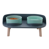 Cat Bowl Pet Double Bowls Feeder Waterer Kitten Dry Food Bowl Fruit Bowl Ρυθμιζόμενο ύψος Αυξημένο Puppy Drinker Αποτροπή ανατροπής