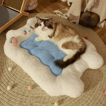 Hoopet Cat Mat Cat Στρώμα ύπνου Μαξιλάρι για κρεβάτι γάτας Στρώμα για κατοικίδια Πατάκι κατοικίδιων ζώων Χειμωνιάτικο ζεστό χαλάκι για σκύλους Προμήθειες για κατοικίδια