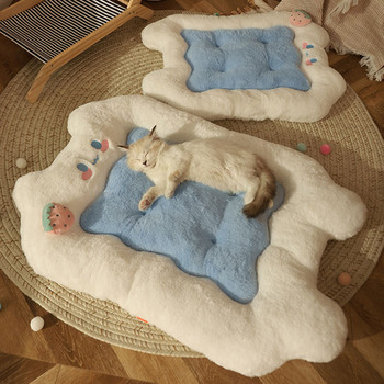 Hoopet Cat Mat Cat Στρώμα ύπνου Μαξιλάρι για κρεβάτι γάτας Στρώμα για κατοικίδια Πατάκι κατοικίδιων ζώων Χειμωνιάτικο ζεστό χαλάκι για σκύλους Προμήθειες για κατοικίδια