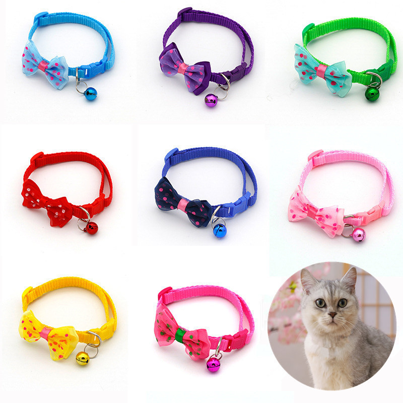 Κολιέ με παπιγιόν γάτας Δημοφιλή κολάρο για γάτες με ρυθμιζόμενο κολάρο κατοικίδιων κολάρο κουταβιών για προϊόντα κατοικίδιων ζώων που περπατούν για σκύλους