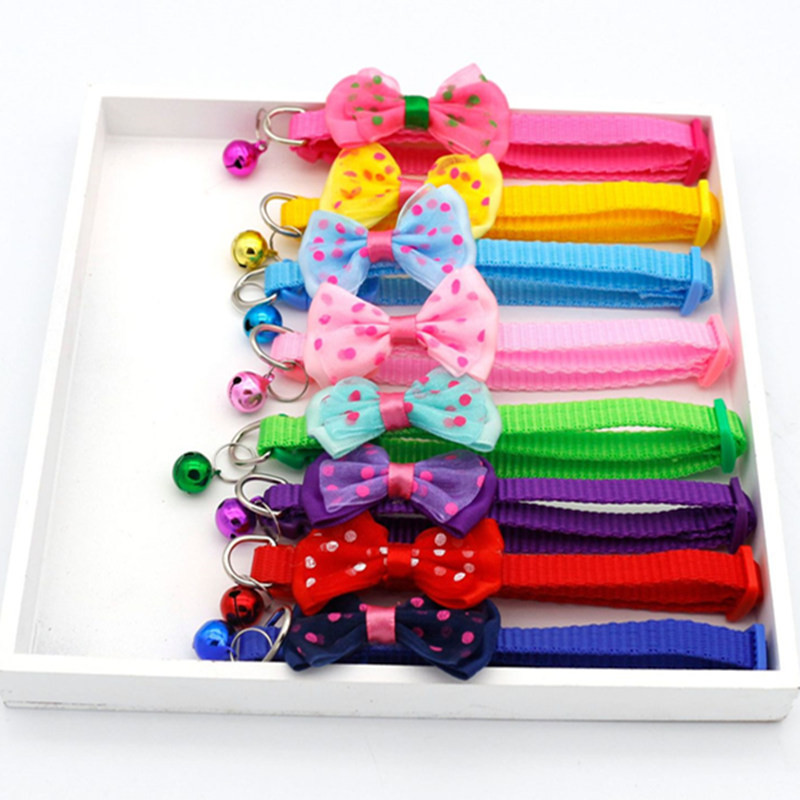 Κολιέ με παπιγιόν γάτας Δημοφιλή κολάρο για γάτες με ρυθμιζόμενο κολάρο κατοικίδιων κολάρο κουταβιών για προϊόντα κατοικίδιων ζώων που περπατούν για σκύλους