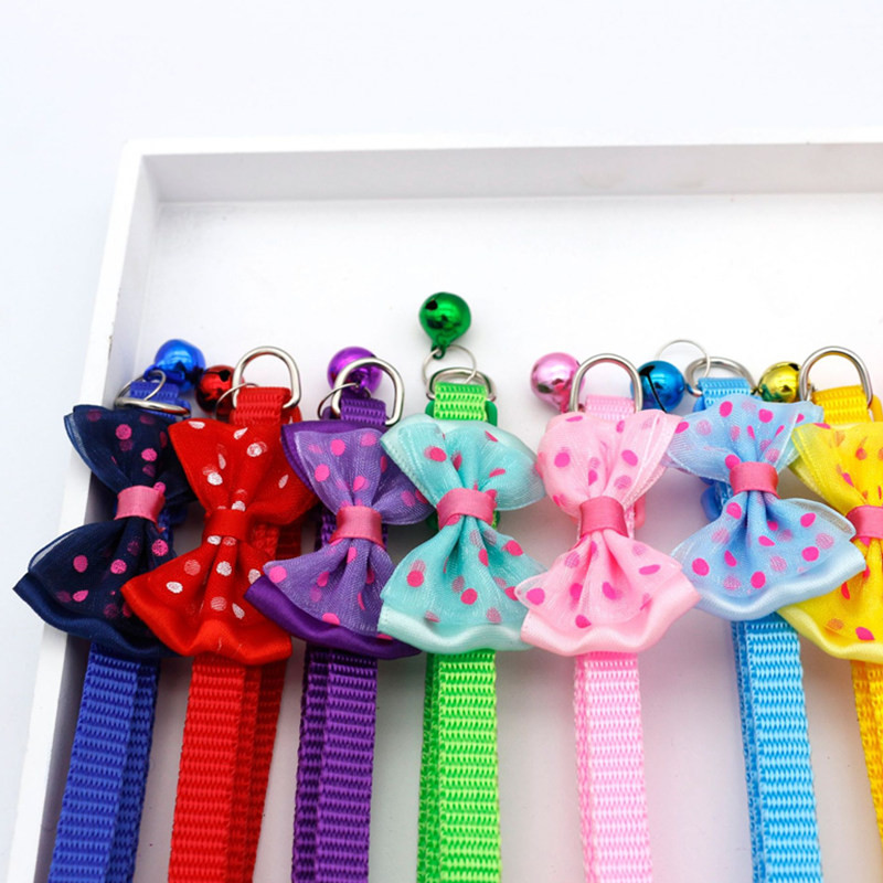 Κολιέ με παπιγιόν γάτας Δημοφιλή κολάρο για γάτες με ρυθμιζόμενο κολάρο κατοικίδιων κολάρο κουταβιών για προϊόντα κατοικίδιων ζώων που περπατούν για σκύλους