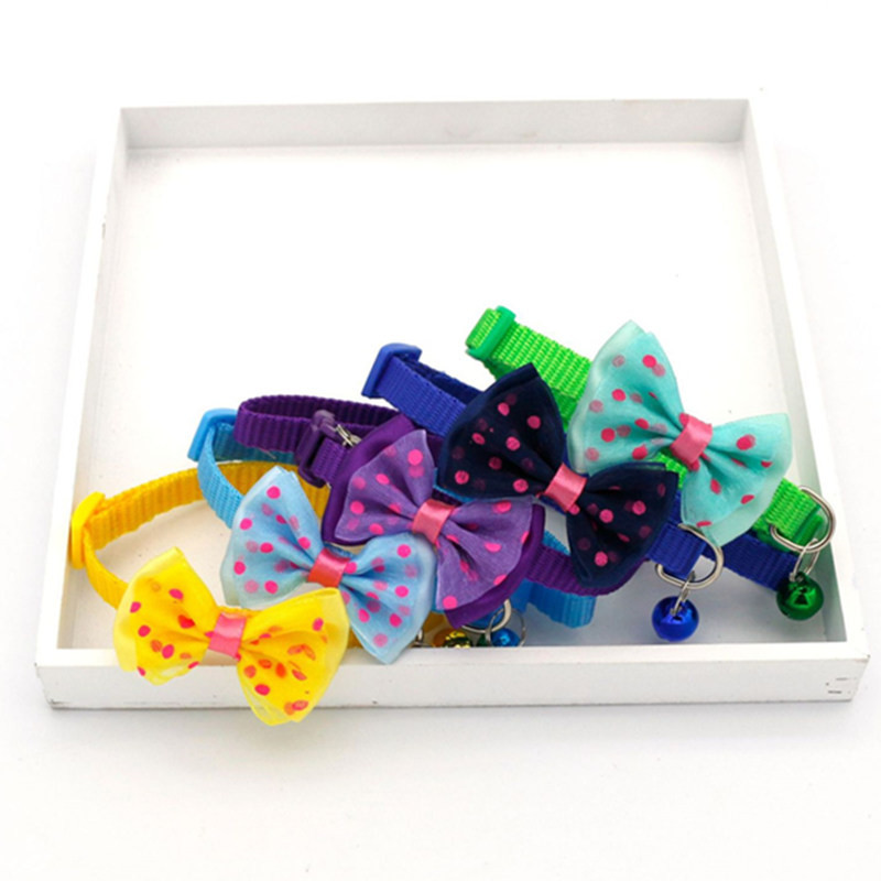 Κολιέ με παπιγιόν γάτας Δημοφιλή κολάρο για γάτες με ρυθμιζόμενο κολάρο κατοικίδιων κολάρο κουταβιών για προϊόντα κατοικίδιων ζώων που περπατούν για σκύλους