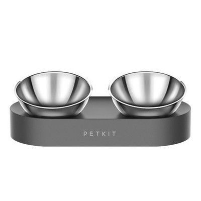 Boluri duble antiderapante din oțel inoxidabil pentru animale de companie, pentru câini, pisici, boluri duble, ajustabile, anti-alunecare, bol cu apă, pentru hrănirea animalelor de companie.