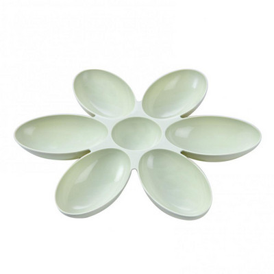 Δημιουργικά σκεύη τροφοδοσίας τροφής για γάτες Πέταλο πολυκύτταρο μπολ γατάκι PP Πλαστικό τροφοδότη κατοικίδιων