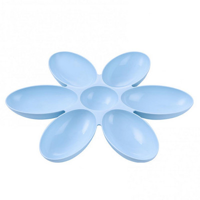 Δημιουργικά σκεύη τροφοδοσίας τροφής για γάτες Πέταλο πολυκύτταρο μπολ γατάκι PP Πλαστικό τροφοδότη κατοικίδιων