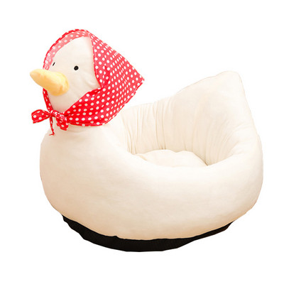 Χαριτωμένο κρεβάτι γάτας πάπιας με καλοκαιρινό χαλάκι Στρογγυλό μαξιλάρι ρείθρων σπιτιών γάτας Τέσσερις εποχές γενικό καλάθι για γάτες Μικρά σκυλιά Προμήθειες για γάτες