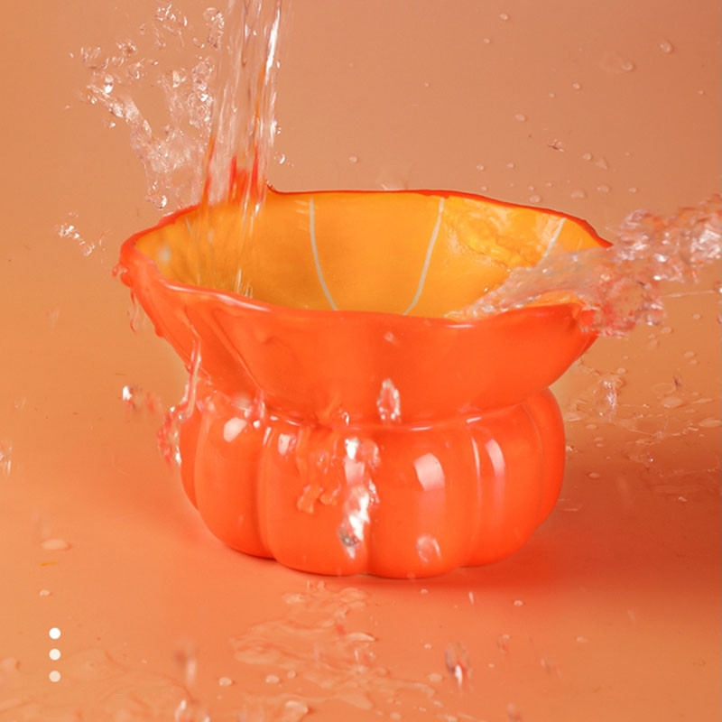 Ulmpp μπολ για γάτα Κεραμική υπερυψωμένη τροφοδοσία κατοικίδιων φρούτων κινουμένων σχεδίων γατάκι κουταβιού νερό Τροφή τροφή Μονό πιάτο Μικρό μεσαίο σκύλο προμήθειες