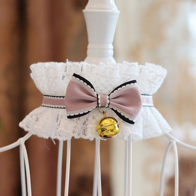 Guler elegant cu fundă pentru pisici Crăciun cu clopoțel câine colier bandană pentru animale de companie eșarfă accesorii pisici Decorare pentru cadou de Anul Nou