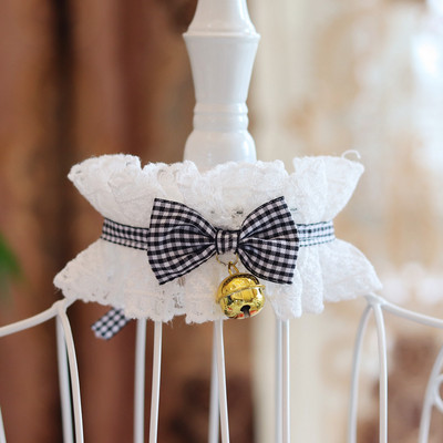 Guler elegant cu fundă pentru pisici Crăciun cu clopoțel câine colier bandană pentru animale de companie eșarfă accesorii pisici Decorare pentru cadou de Anul Nou