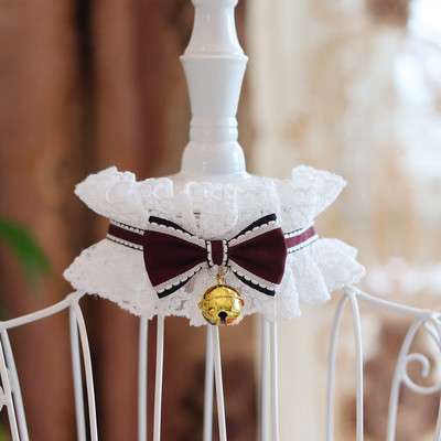 Guler elegant cu fundă pentru pisici Crăciun cu clopoțel câine colier bandană pentru animale de companie eșarfă accesorii pisici Decorare pentru cadou de Anul Nou