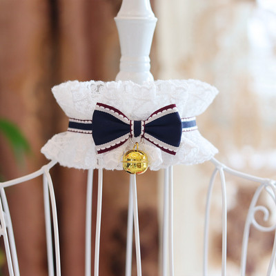 Guler elegant cu fundă pentru pisici Crăciun cu clopoțel câine colier bandană pentru animale de companie eșarfă accesorii pisici Decorare pentru cadou de Anul Nou