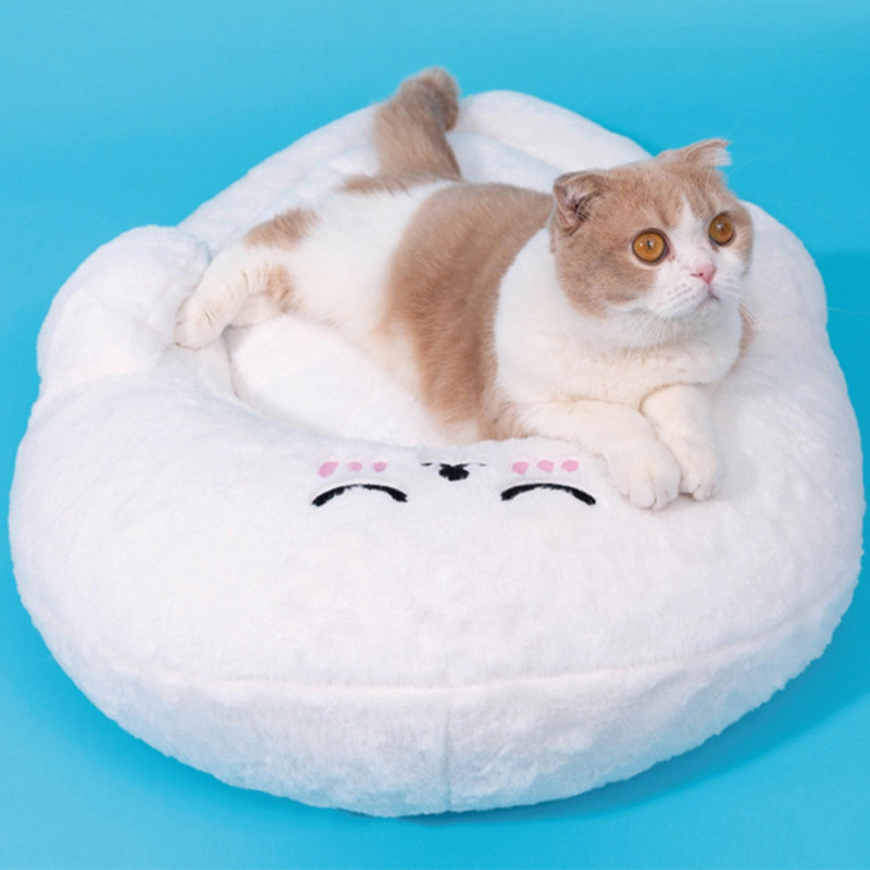 Legendog Cat spilvena gultas māja Mīksta, jauka roņa formas kucēni Gulta mājdzīvnieku gulta kaķēnam mājdzīvnieku guļammaiss spilvenu mājdzīvnieku piederumi