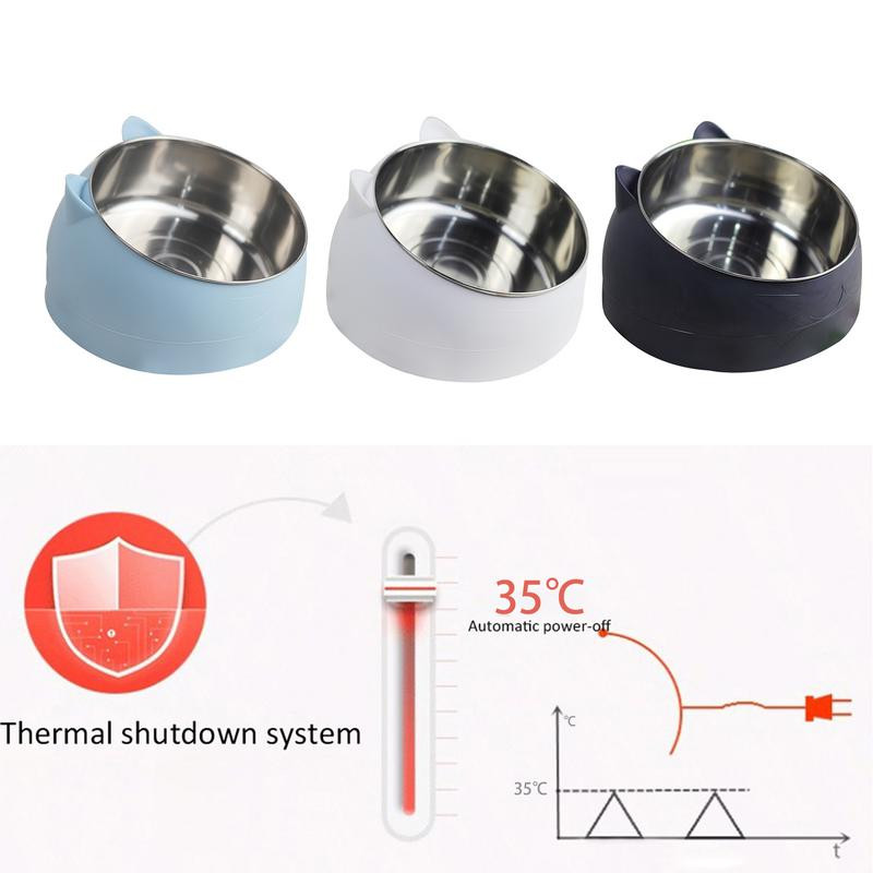 Θερμαινόμενο μπολ για κατοικίδια Τροφή Χειμερινό θερμαινόμενο μπολ τροφοδοσίας Κλουβί σταθερής θερμοκρασίας Θερμοστάτης Θέρμανσης Θερμοστάτης Λεκάνης σκύλου Ηλεκτρικό μπολ Γάτας