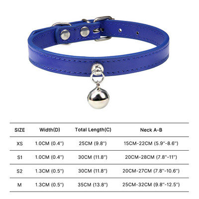 Πολύχρωμο κολάρο γάτας με κουδούνι κολιέ ασφαλείας για γατάκι Δερμάτινο κολάρο κουταβιού για αξεσουάρ μικρού σκύλου Rabbit Chihuahua Ρυθμιζόμενο