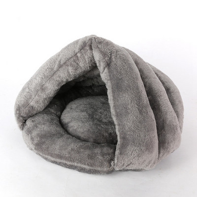 Talv 2 ühes kassivoodiga maja puuvillane plüüsist koeravoodi sõõrikukoobas kaisu soe magamiskott diivanipadi pesa väikestele kutsikatele kassipoeg