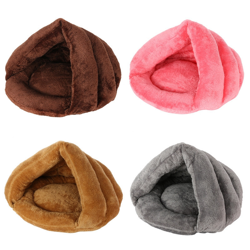 Talv 2 ühes kassivoodiga maja puuvillane plüüsist koeravoodi sõõrikukoobas kaisu soe magamiskott diivanipadi pesa väikestele kutsikatele kassipoeg