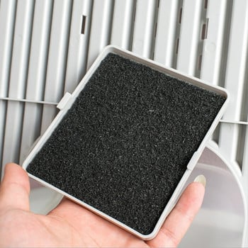 5 бр. Филтър с активен въглен памук за резервоар на почистващ препарат за котешки тоалетни