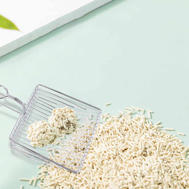 Deșeuri de pisici Lopă pentru curățarea animalelor de companie Litierul pentru pisici Filtru de lopată Cutie de gunoi pentru pisici Curățarea deșeurilor de pisici Galvanizare Metal Curățare Fără reziduuri