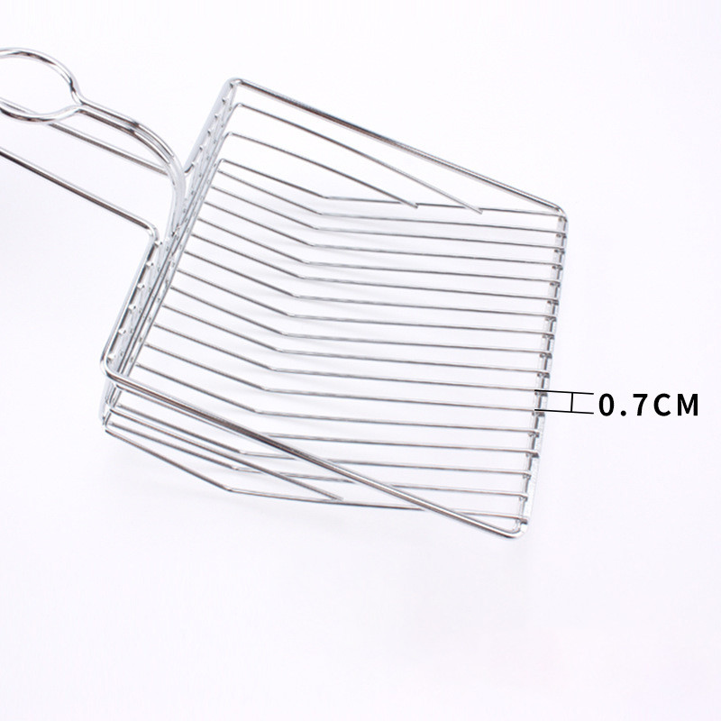 Deșeuri de pisici Lopă pentru curățarea animalelor de companie Litierul pentru pisici Filtru de lopată Cutie de gunoi pentru pisici Curățarea deșeurilor de pisici Galvanizare Metal Curățare Fără reziduuri