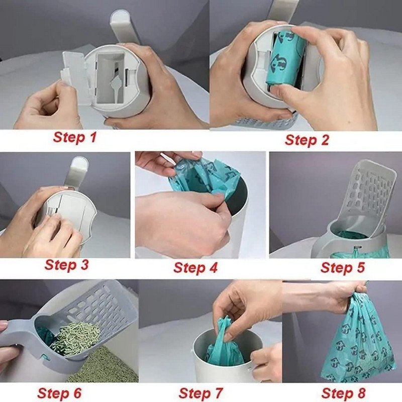 Scooper απορριμμάτων γατών Pet Sifter Hollow Neater Scoop Dog Sand Cleaning Pet Scooper Σκουπιέρα για γάτες Δίσκος Κουτί για σκούπες Pet Clean Προϊόντα