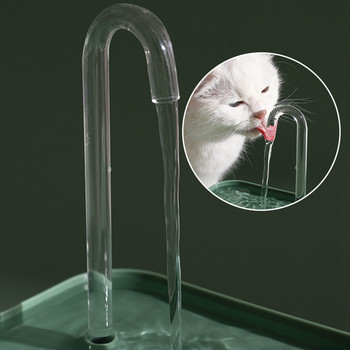 1.5L автоматичен котешки воден фонтан филтър USB електрическо заглушаване купа за напитка за котки Дозатор за пиене на домашни любимци Поилка за котки Филтър за вода