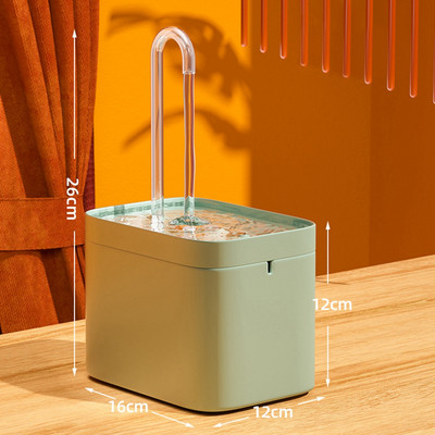 Filtru automat pentru fântână de apă pentru pisici, 1,5 L, electric USB, mute, bol pentru băutură pentru pisici, dozator pentru băutură pentru pisici, filtru de apă