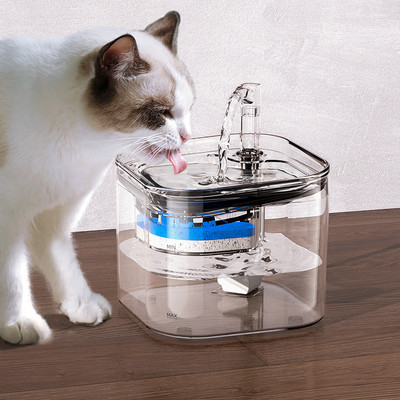 2L филтър за фонтан за котки Автоматична сензорна поилка за котки Хранилка Дозатор за вода за домашни любимци Автоматичен фонтан за пиене Хранилка за домашни любимци